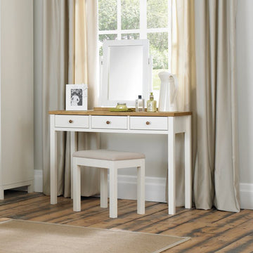 Bentley Designs Atlanta Two Tone Dressing Table Stool