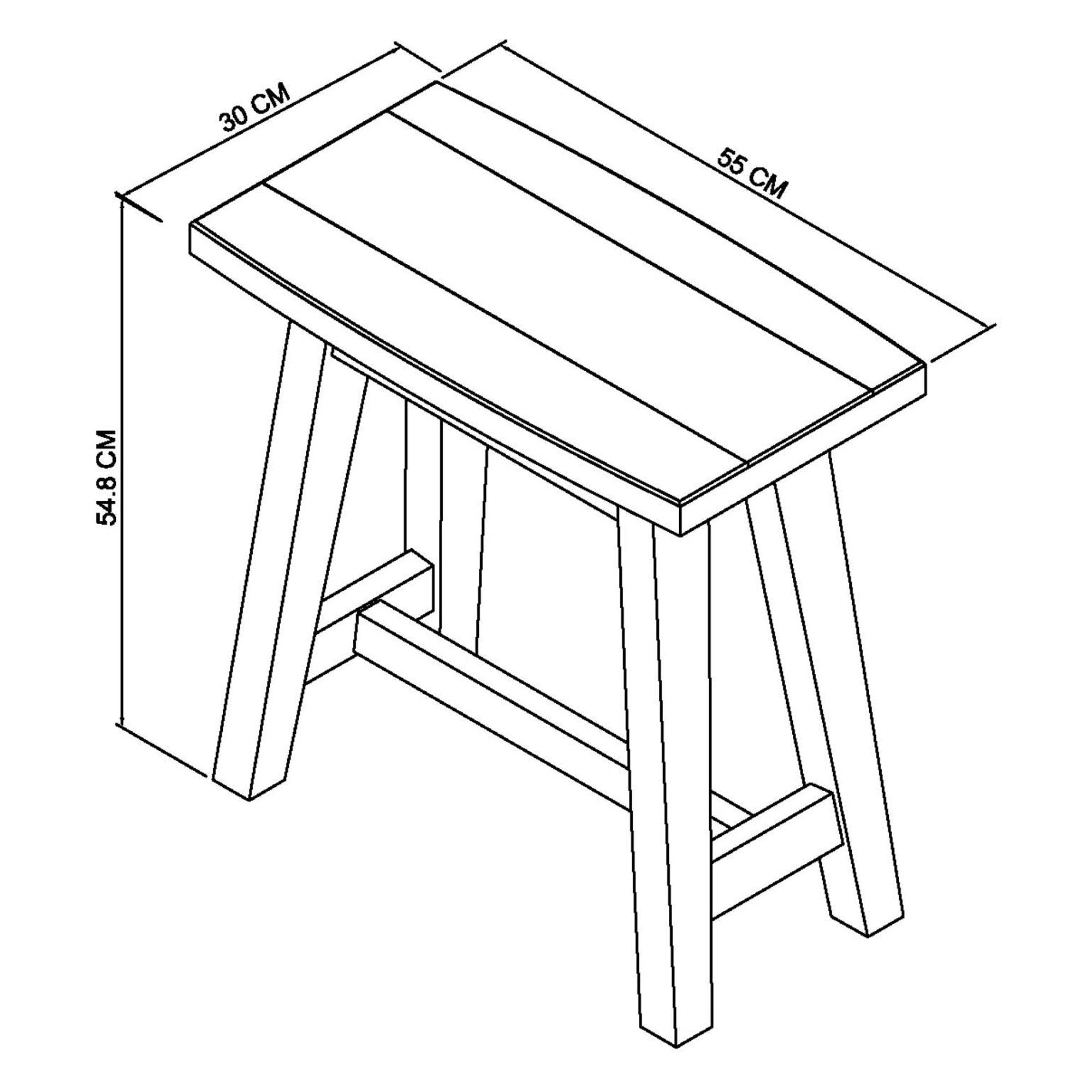 Bentley Designs Camden Rustic Oak Side Table