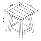 Bentley Designs Camden Rustic Oak Lamp Table