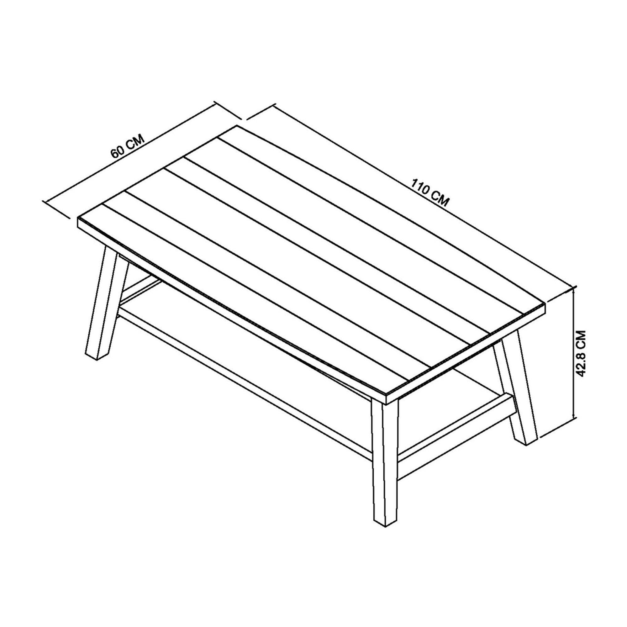 Bentley Designs Camden Rustic Oak Coffee Table
