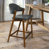 Bentley Designs Camden Rustic Oak Upholstered Bar Stool