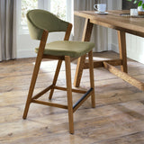 Bentley Designs Camden Rustic Oak Upholstered Bar Stool