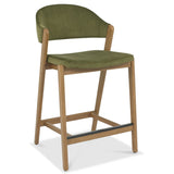 Bentley Designs Camden Rustic Oak Upholstered Bar Stool