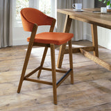 Bentley Designs Camden Rustic Oak Upholstered Bar Stool