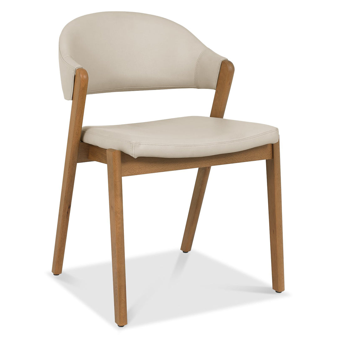Bentley Designs Camden Rustic Oak Upholstered Chairs (Pair)