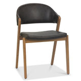 Bentley Designs Camden Rustic Oak Upholstered Chairs (Pair)