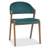 Bentley Designs Camden Rustic Oak Upholstered Chairs (Pair)