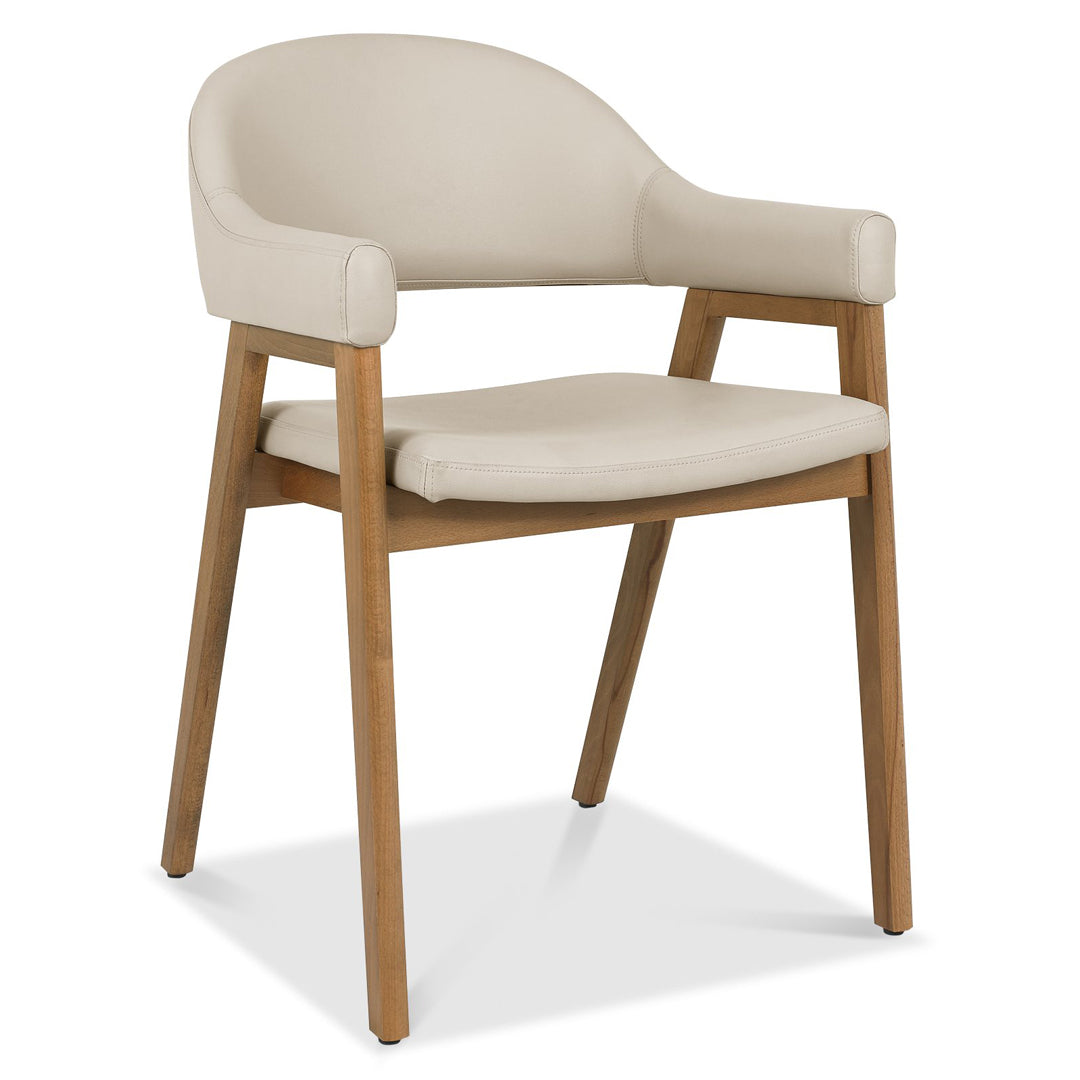Bentley Designs Camden Rustic Oak Upholstered Arm Chairs (Pair)