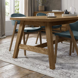 Bentley Designs Camden Rustic Oak 4 - 6 Seater Dining Table