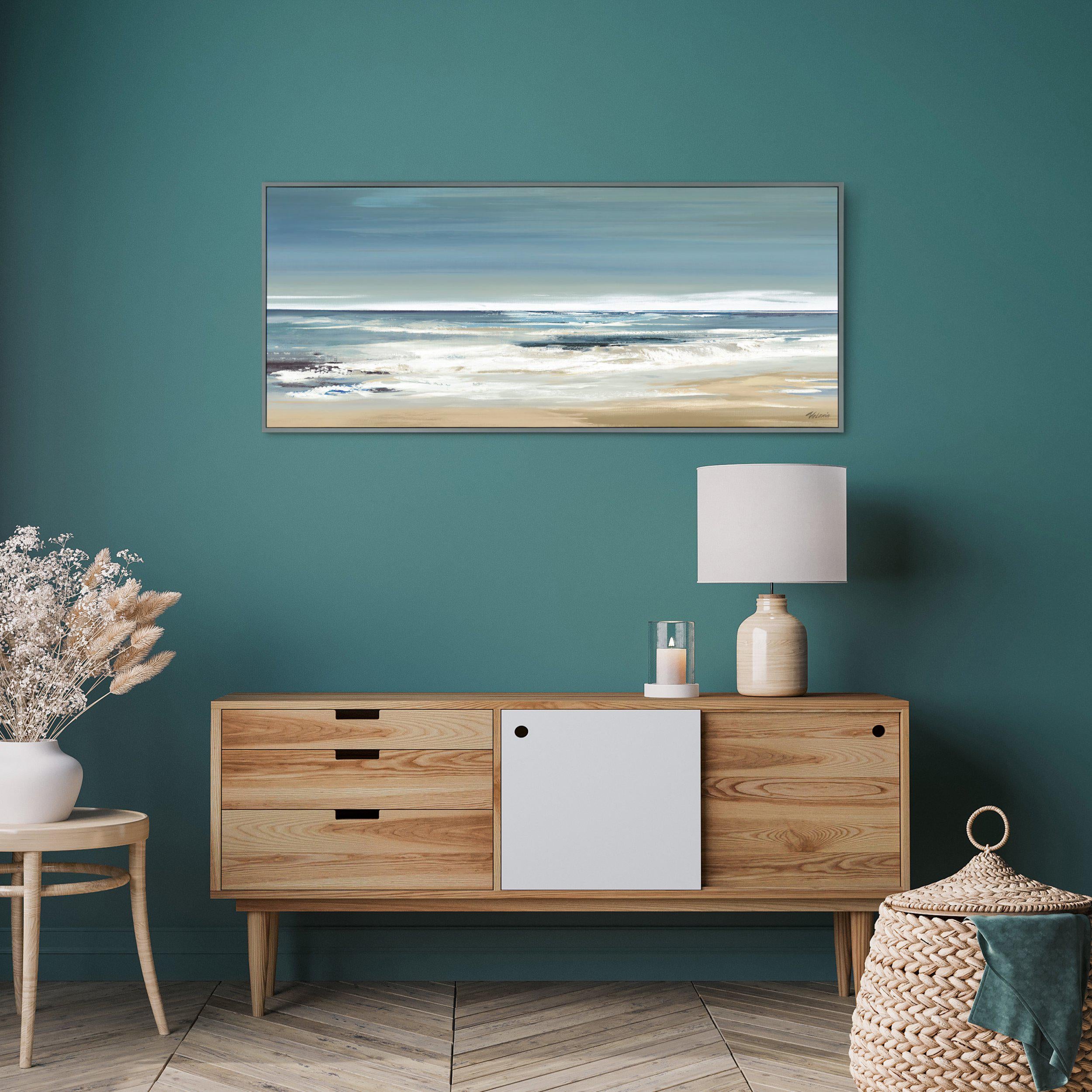 Along the Coastline Framed Canvas by Valerie Mravyan