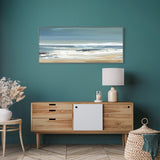 Along the Coastline Framed Canvas by Valerie Mravyan