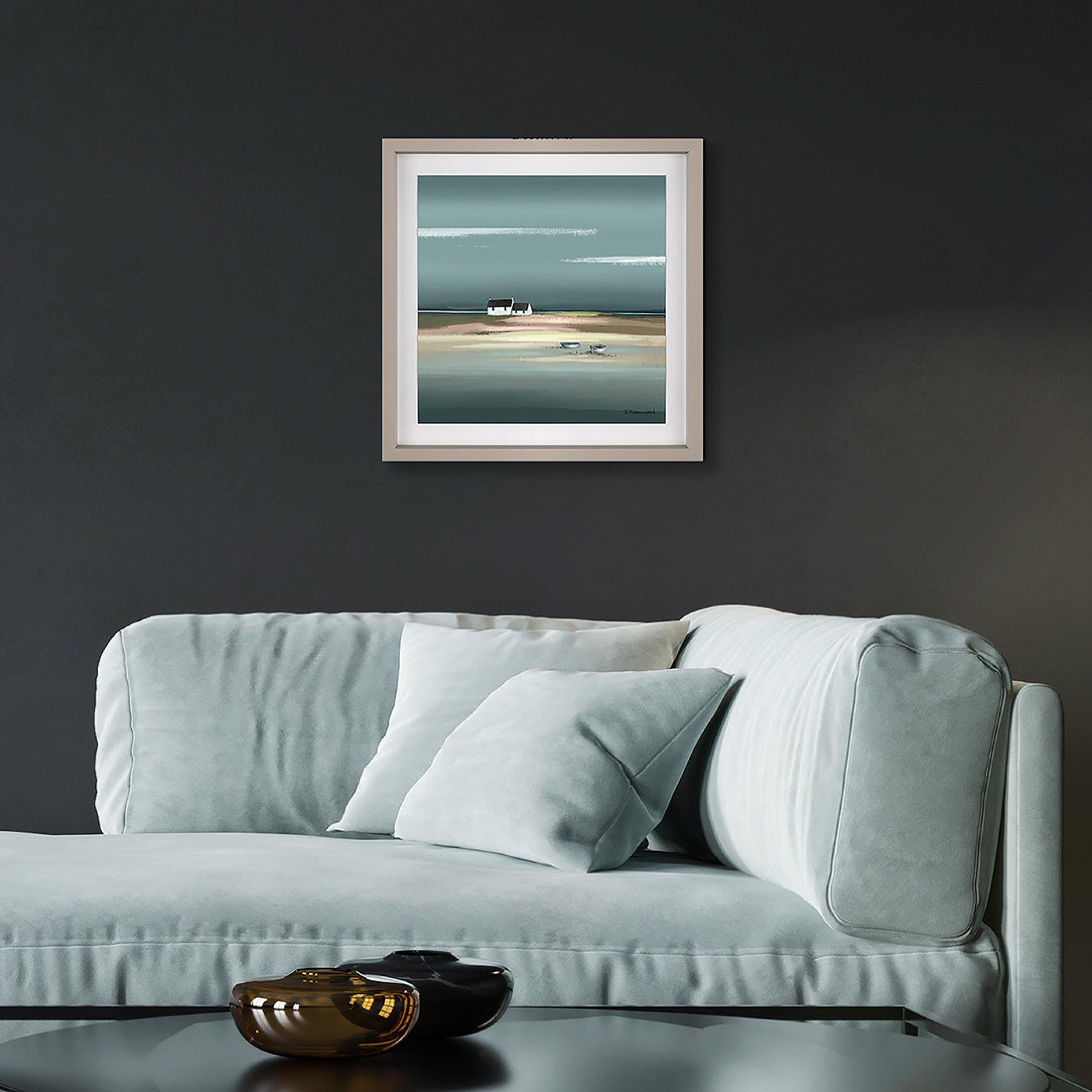 Azure Framed Print by Ulyana Hammond