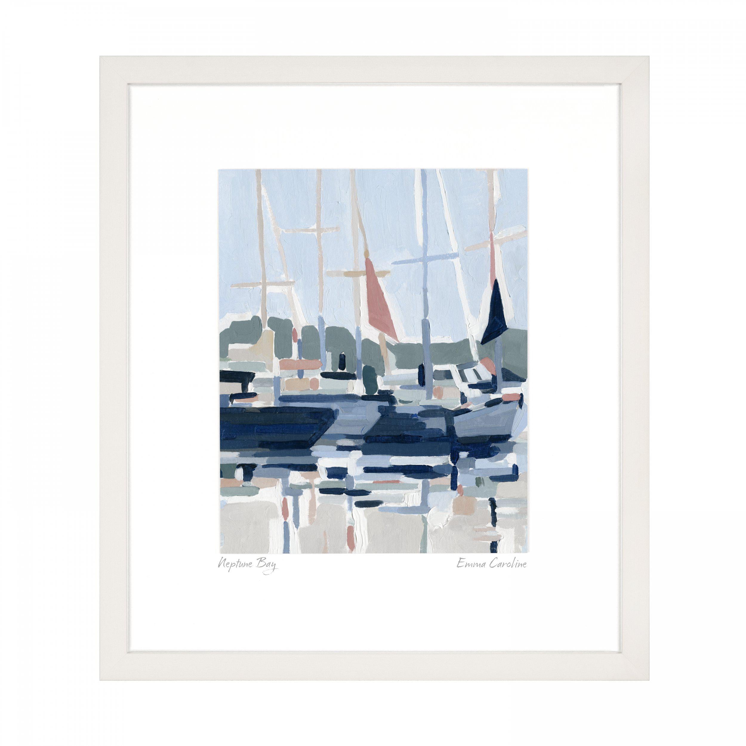 Neptune Bay Framed Print by Emma Caroline