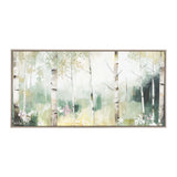 Birch and Bloom Framed Canvas by Natalie Taylor
