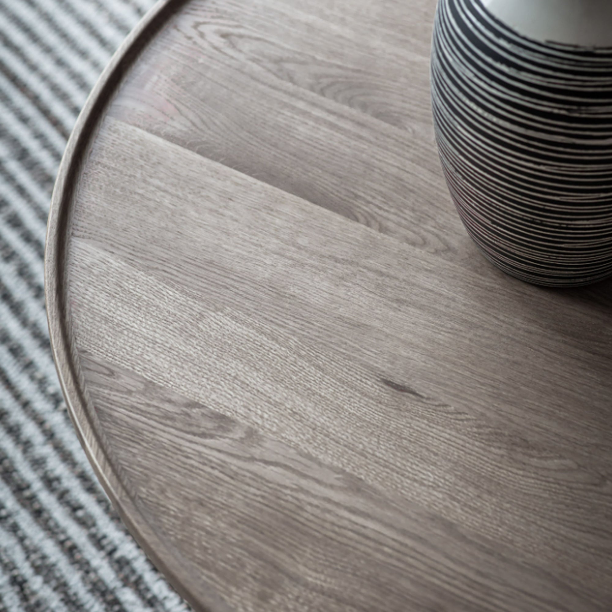 Gallery Kingham Grey Oak Round Coffee Table
