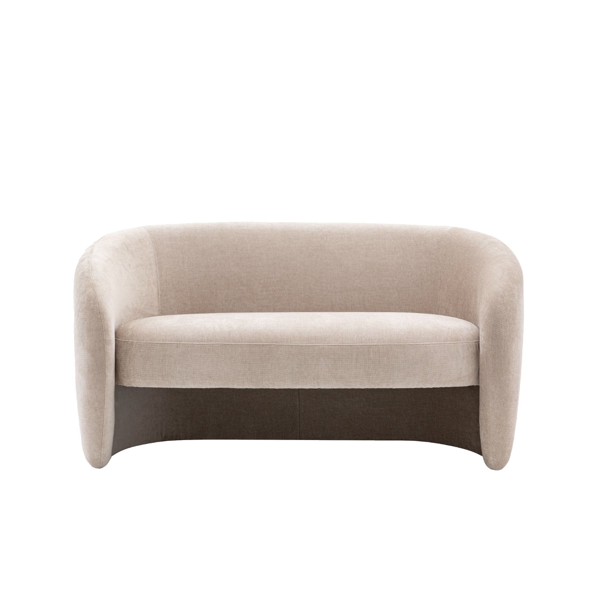 Beige sofa on a white background