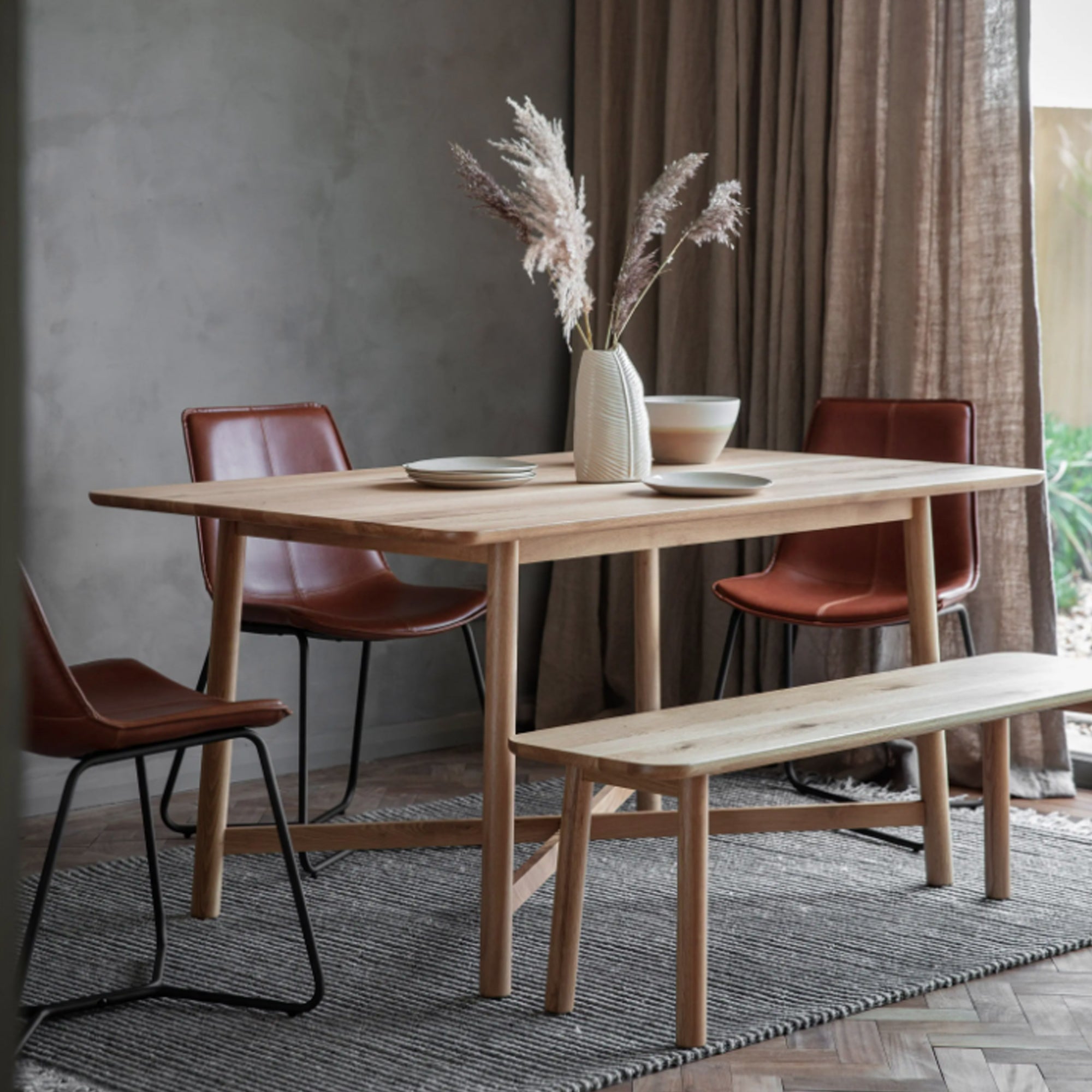 Gallery Kingham Oak 6 Seater Dining Table