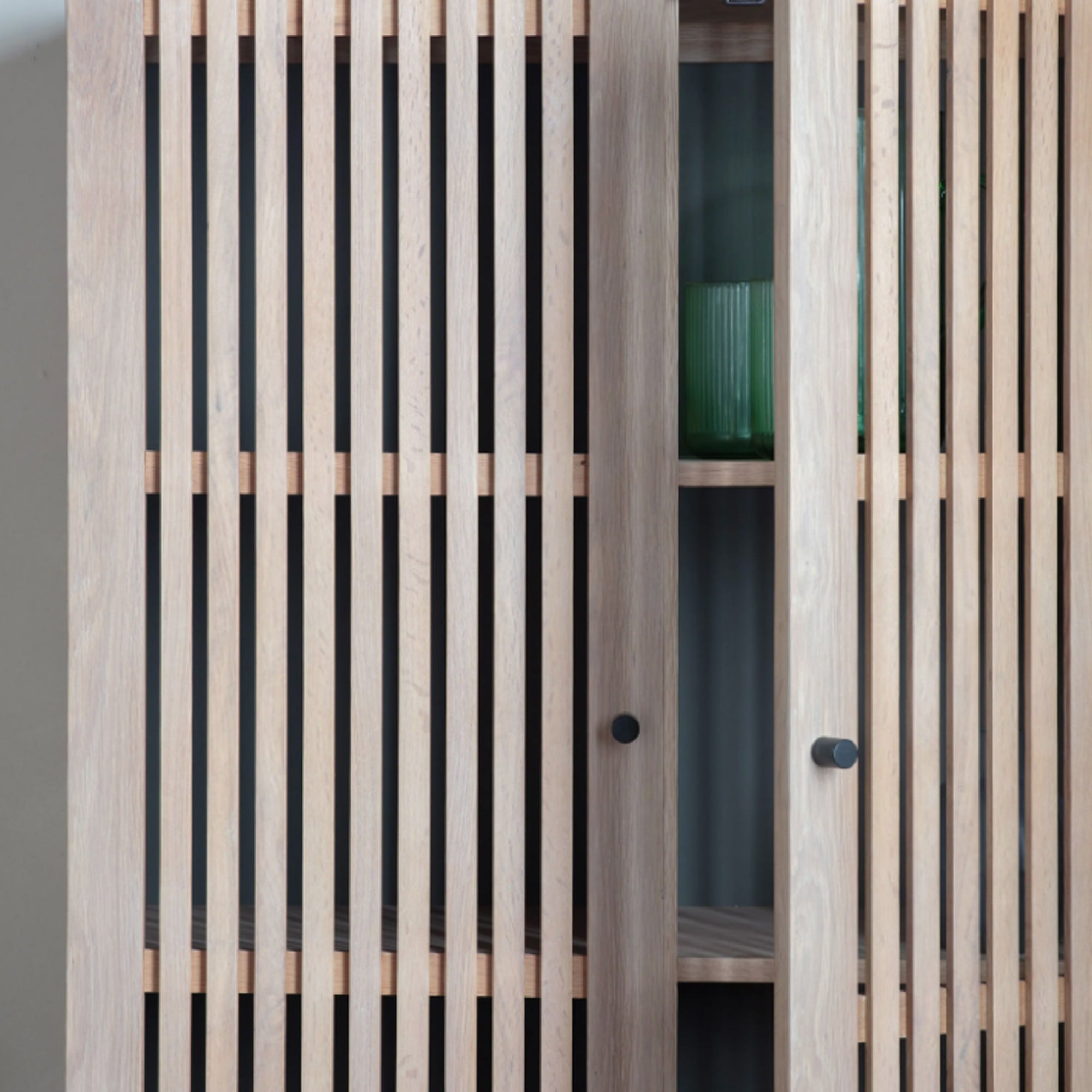 Gallery Okayama Oak 2 Door Cocktail Cabinet