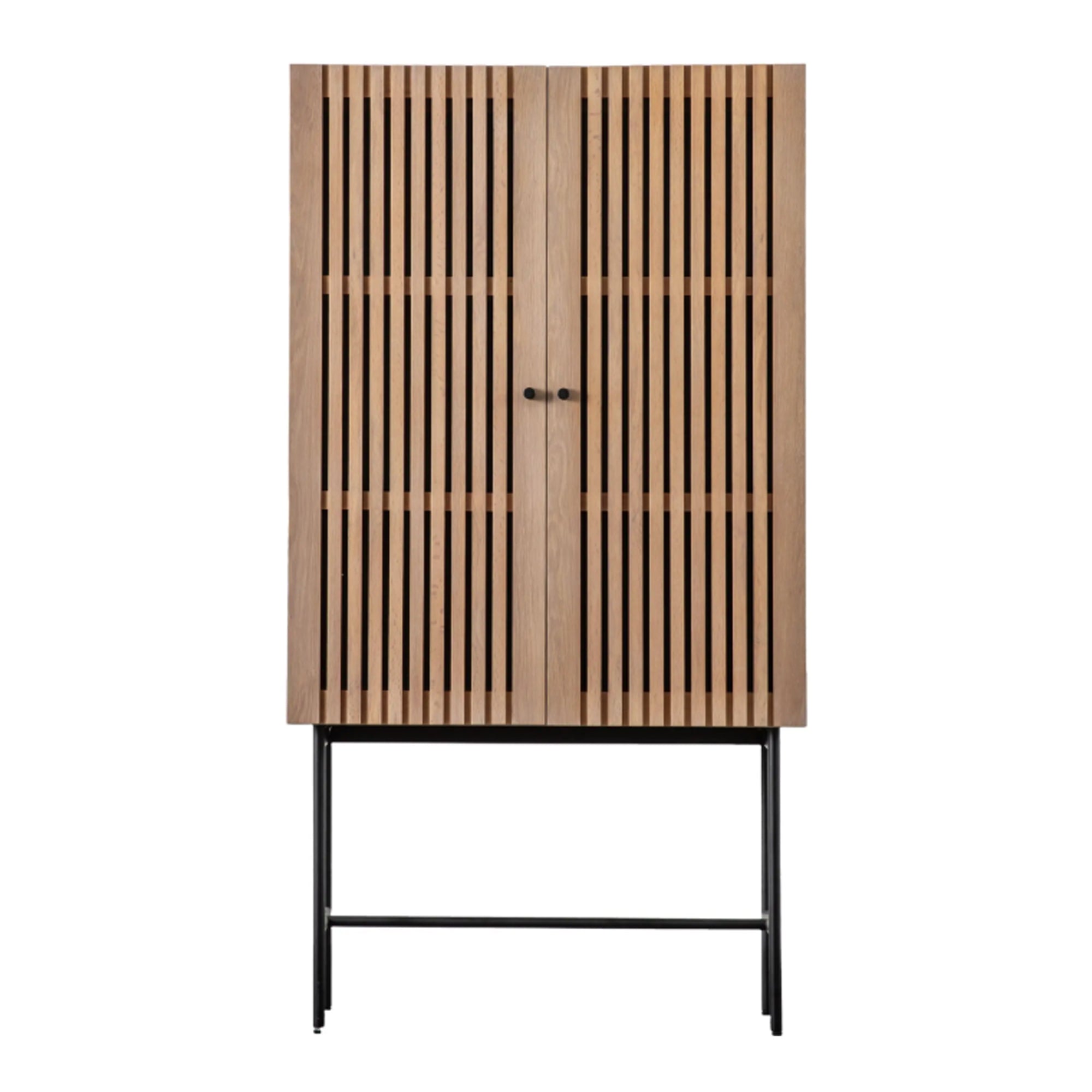 Gallery Okayama Oak 2 Door Cocktail Cabinet