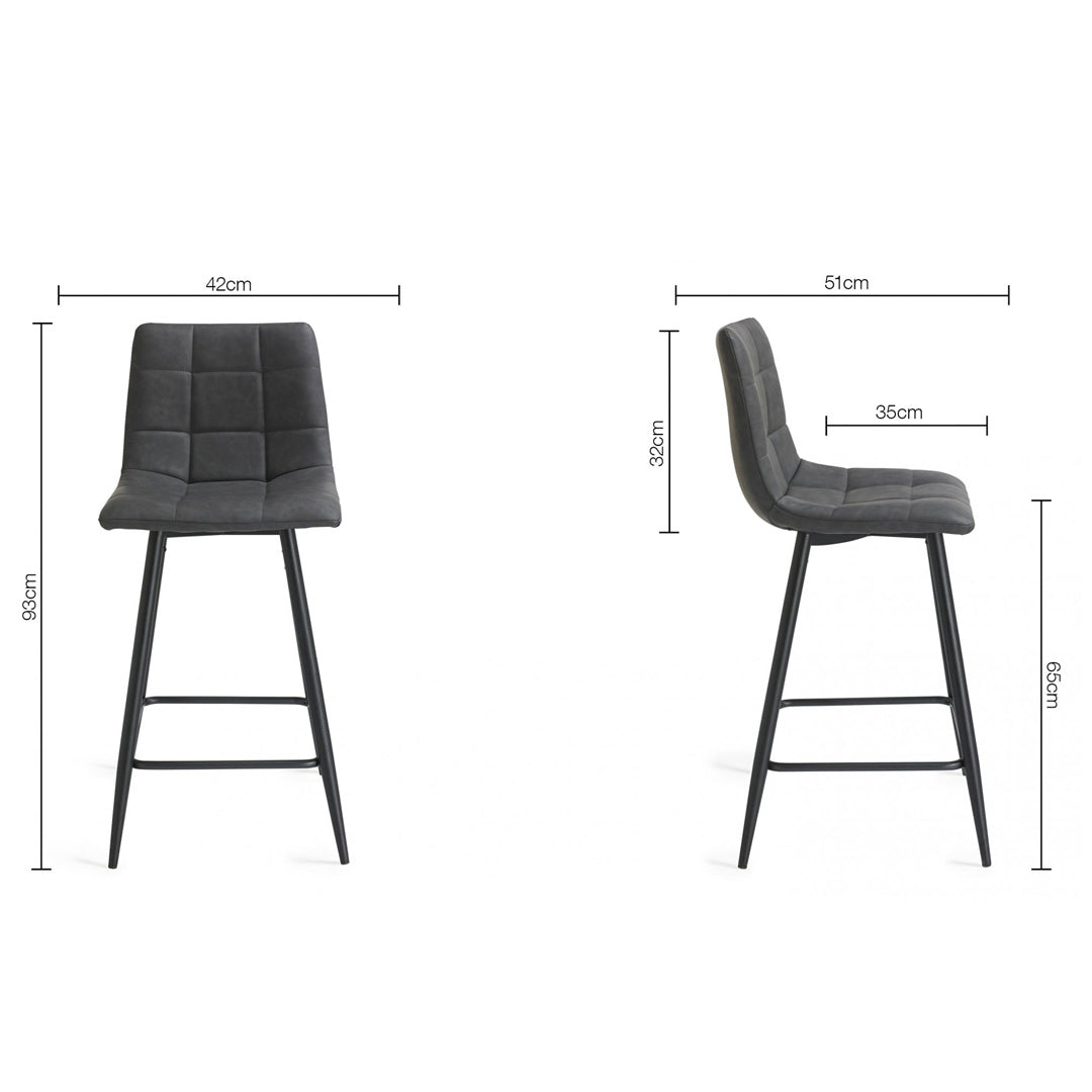 Bentley Designs Mondrian Bar Stools (Pair)