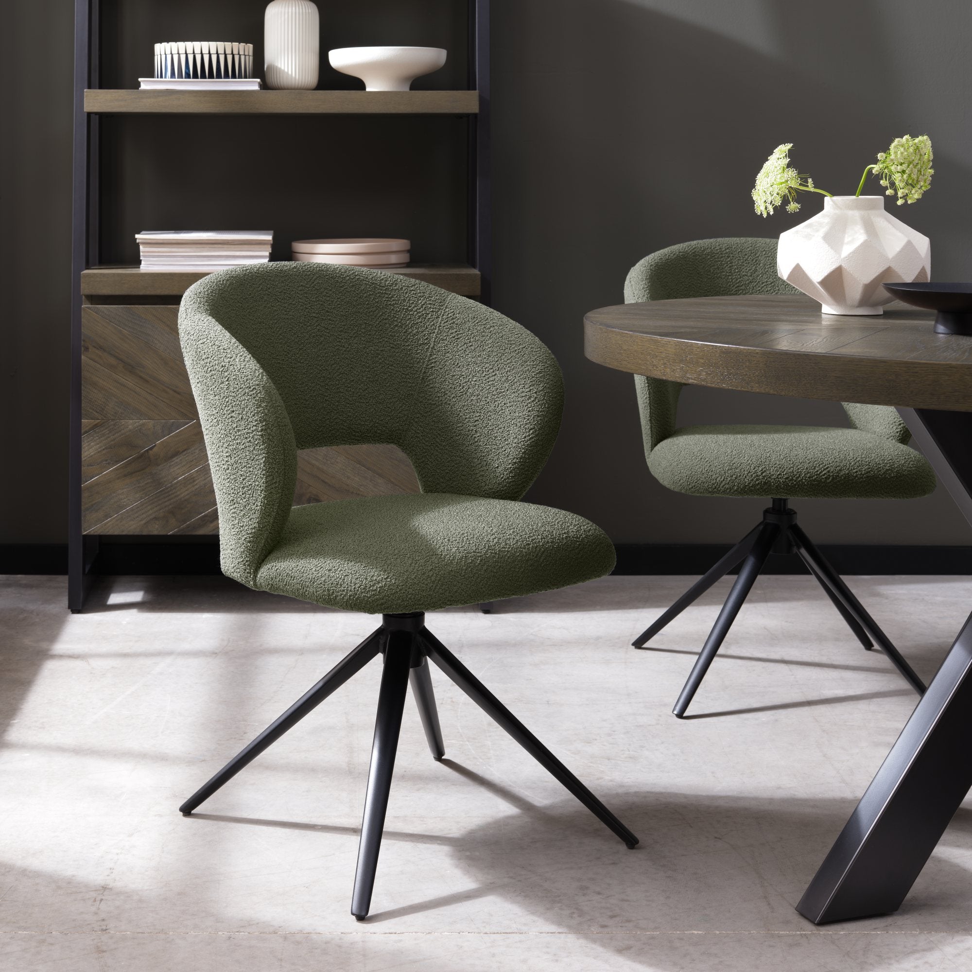 Bentley Designs Stella 360° Self Returning Swivel Dining Chair