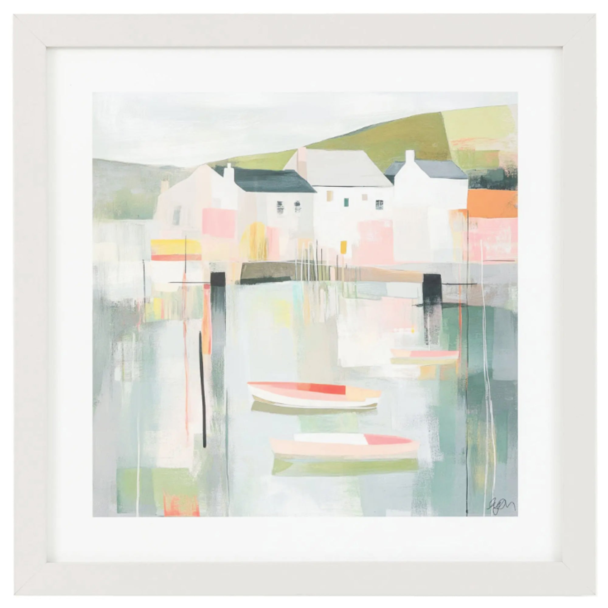 Harbour Tranquility Framed Art by Faye Reynolds Lydon