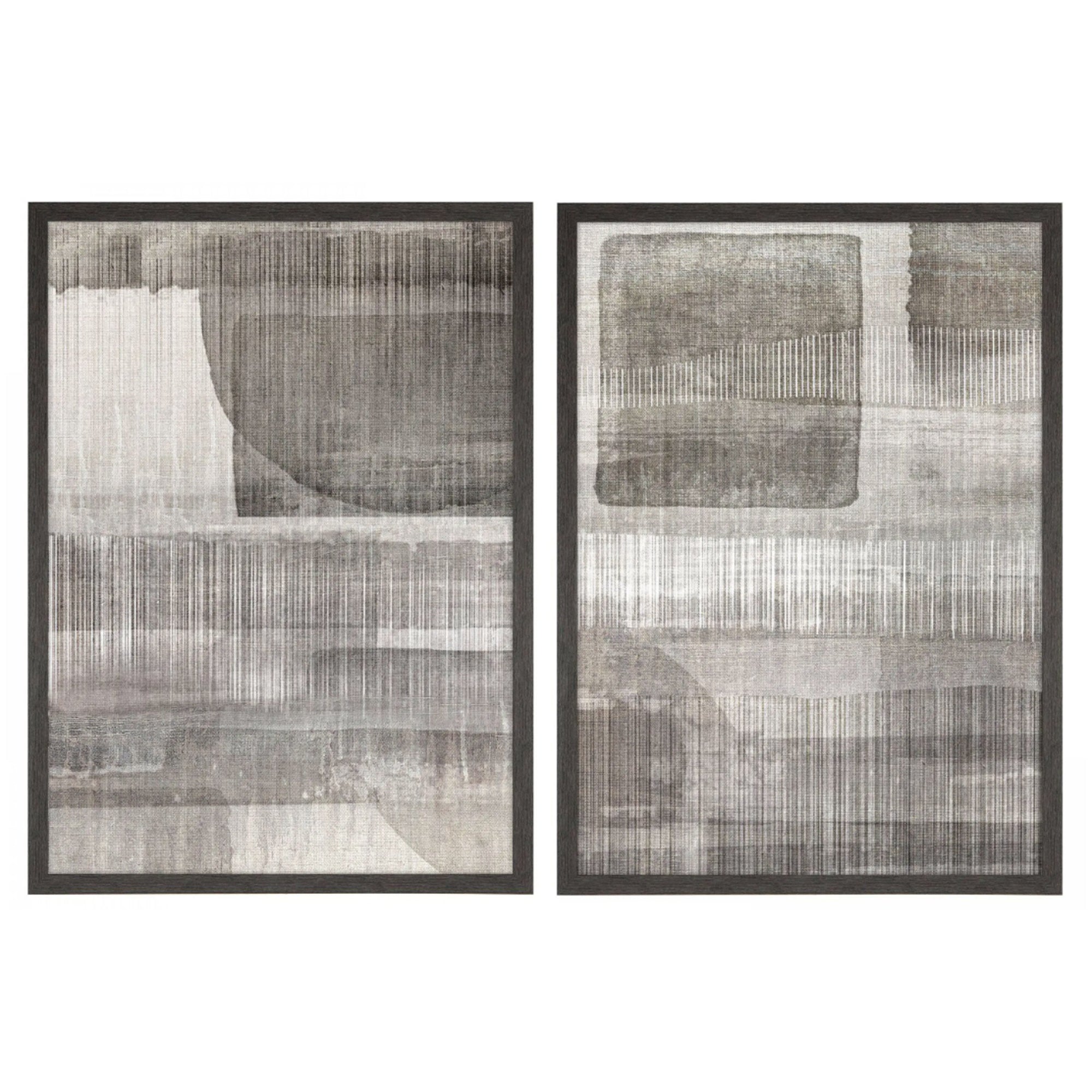 Intersection Framed Canvas Set by Ulyana Hammond