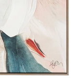 Petal Poetry Framed Canvas by Natalie Taylor