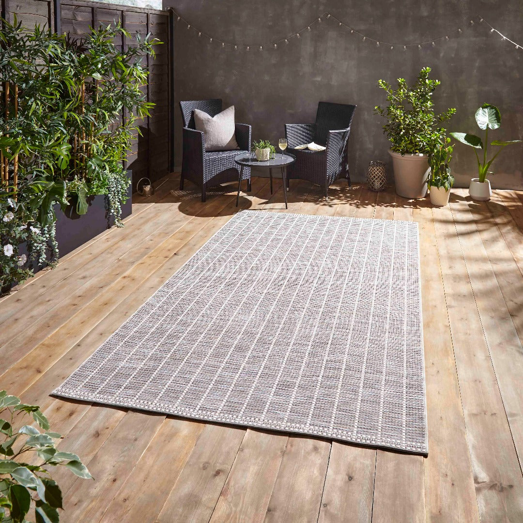 Think Rugs Santa Monica Stripe Outdoor Rug | Taylors on the High Street