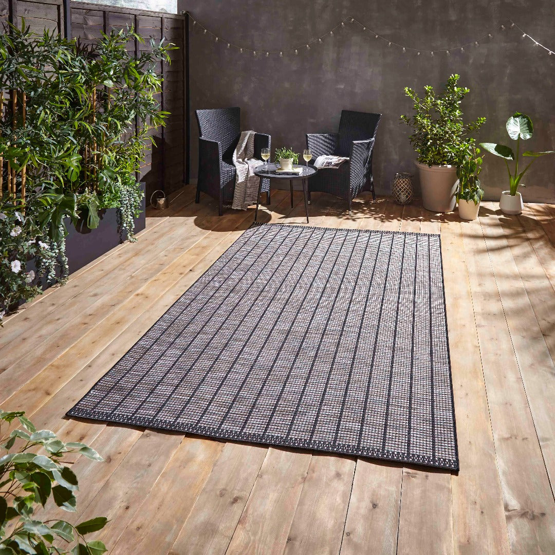 Think Rugs Santa Monica Stripe Outdoor Rug | Taylors on the High Street
