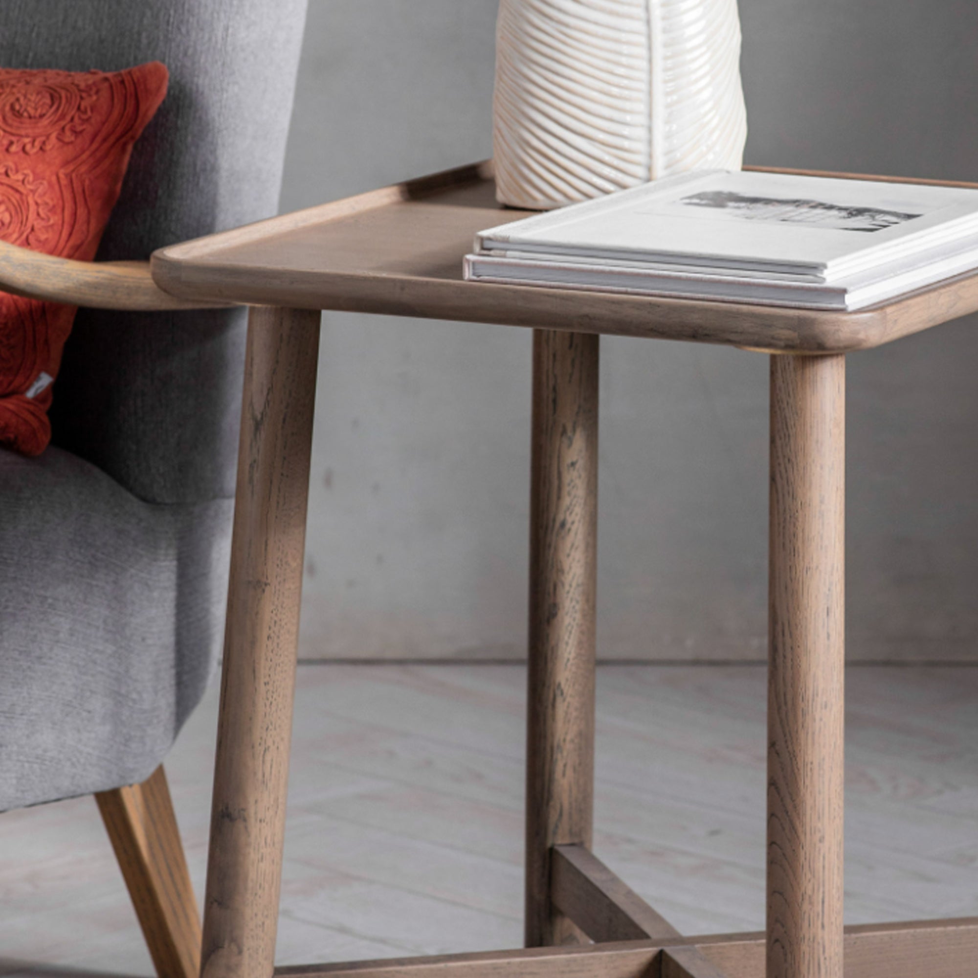 Gallery Kingham Grey Oak Side Table