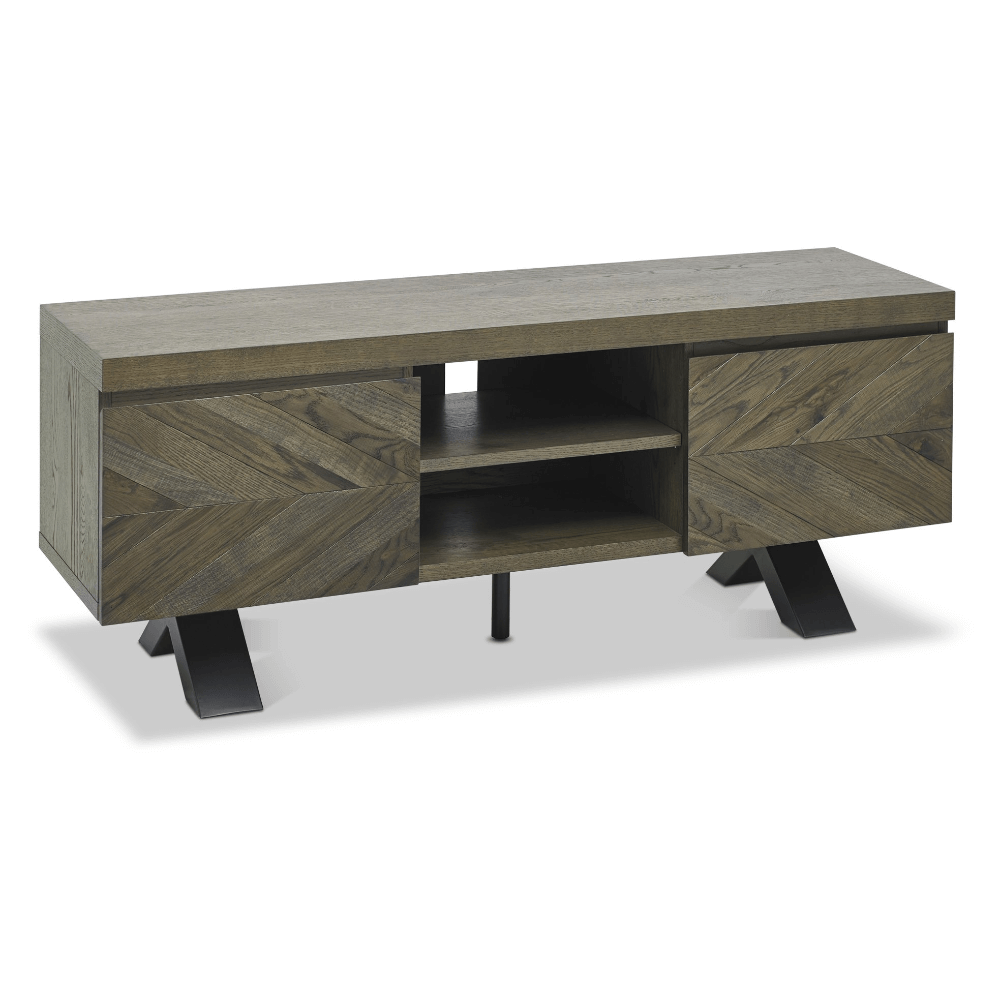 Bentley Designs Ellipse Fumed Oak Entertainment Unit