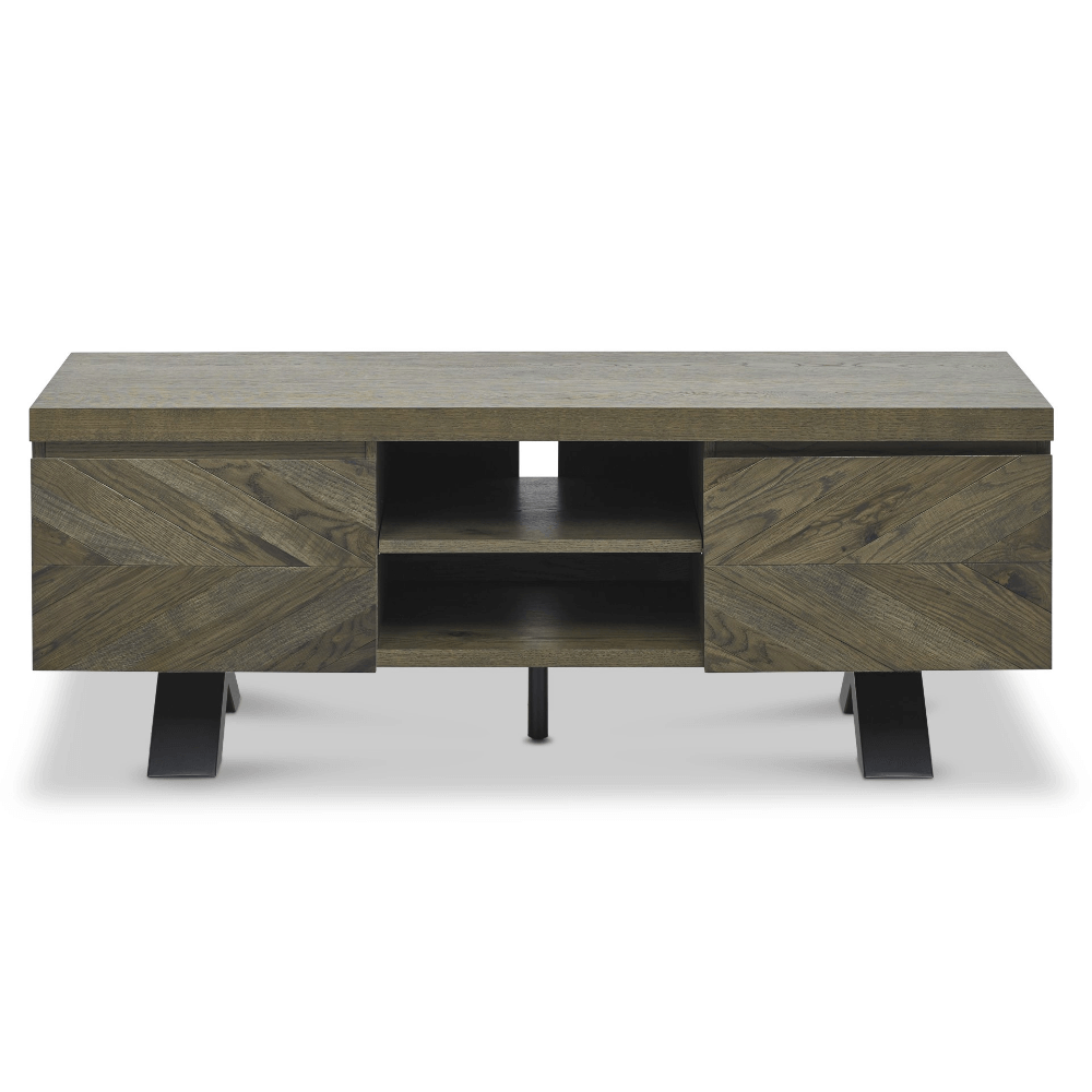 Bentley Designs Ellipse Fumed Oak Entertainment Unit