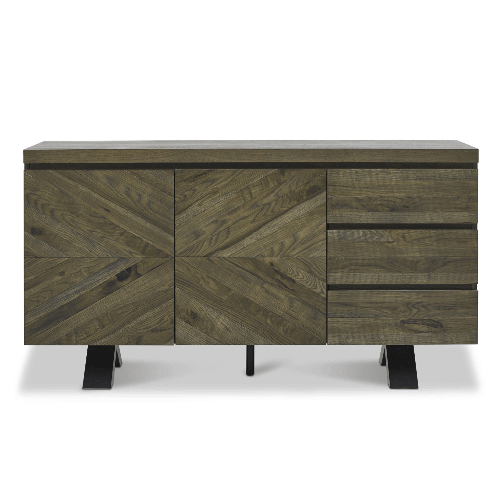 Bentley Designs Ellipse Fumed Oak Wide Sideboard