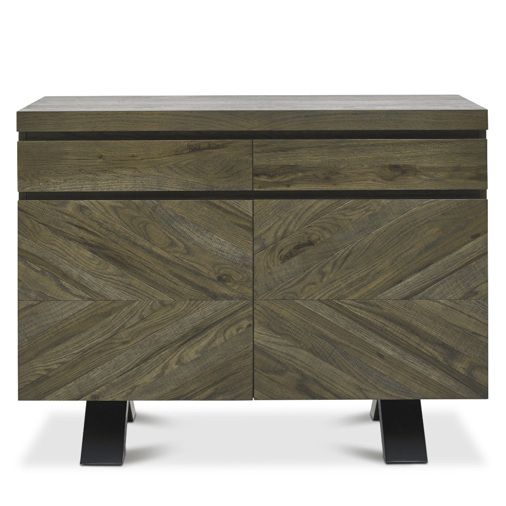 Bentley Designs Ellipse Fumed Oak Narrow Sideboard