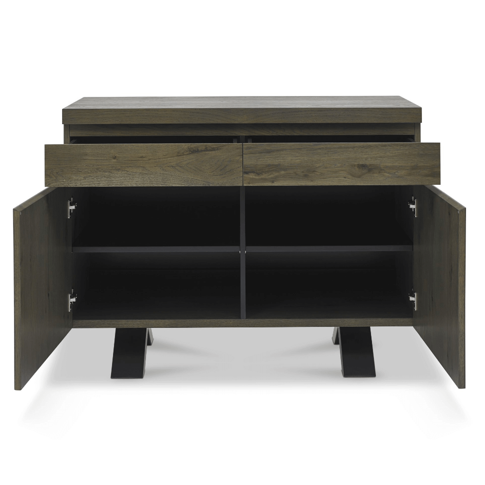 Bentley Designs Ellipse Fumed Oak Narrow Sideboard