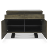 Bentley Designs Ellipse Fumed Oak Narrow Sideboard