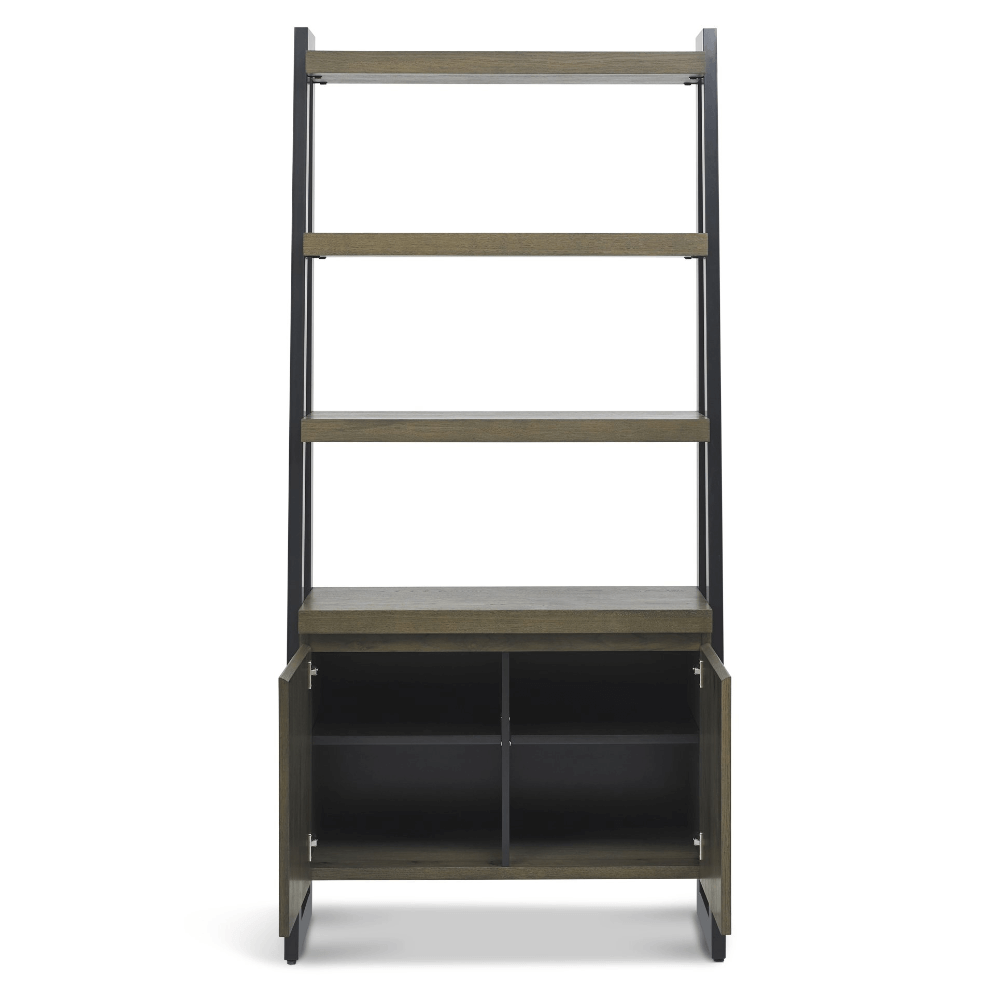 Bentley Designs Ellipse Fumed Oak Open Display Unit