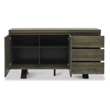 Bentley Designs Ellipse Fumed Oak Wide Sideboard