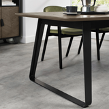 Bentley Designs Emerson Weathered Oak & Peppercorn 4-6 Seater Extension Dining Table