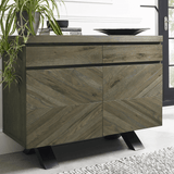 Bentley Designs Ellipse Fumed Oak Narrow Sideboard