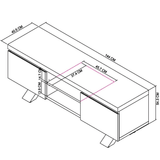 Bentley Designs Ellipse Fumed Oak Entertainment Unit