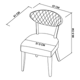 Bentley Designs Ellipse Fumed Oak Dining Chairs (Pair)