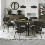 Bentley Designs Ellipse Fumed Oak Dining Chairs (Pair)