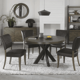 Bentley Designs Logan Fumed Oak Dining Chairs (Pair)