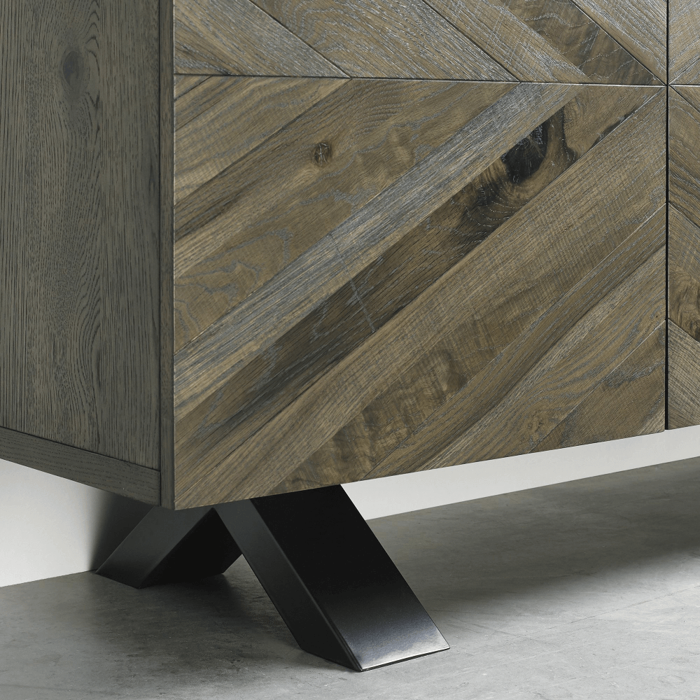 Bentley Designs Ellipse Fumed Oak Narrow Sideboard