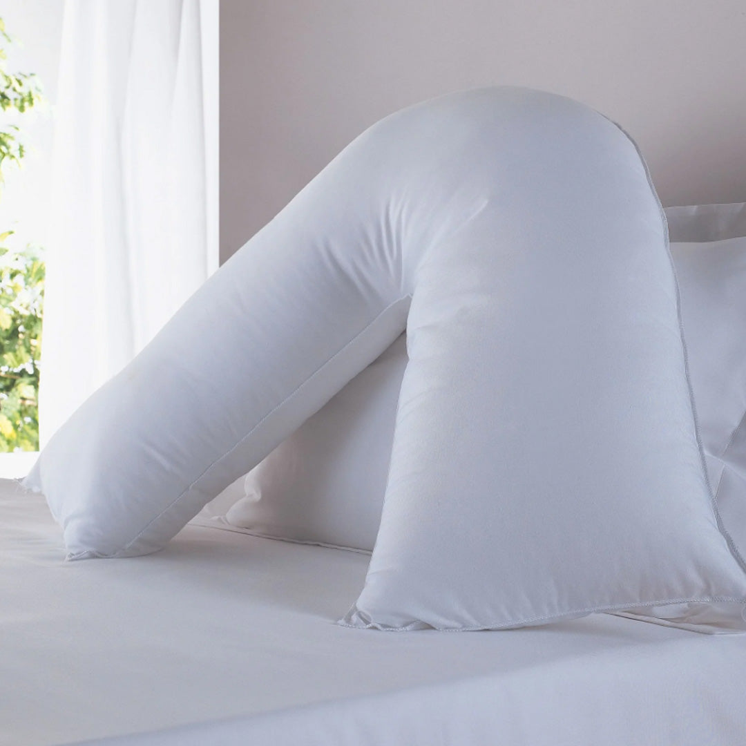 The Fine Bedding Company Back Support V-Shape Pillow