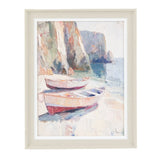 Whispering Shores Framed Canvas by Ulyana Hammond