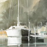 Marina Morning Framed Canvas by Craig Trewin Penny