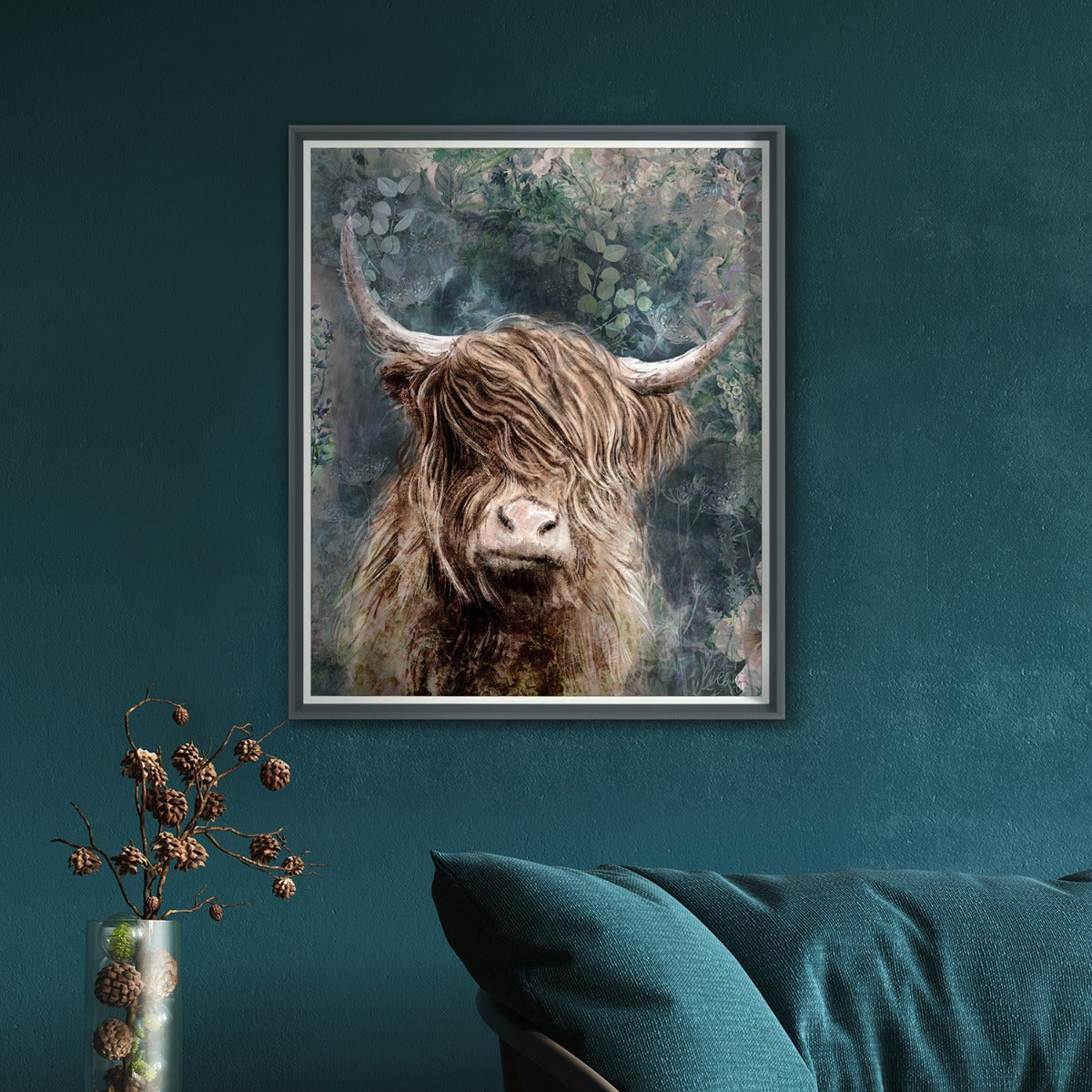 Dougal Framed Canvas by Charlotte Oakley